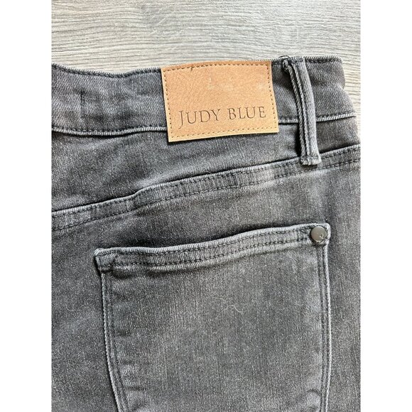 Judy Blue Jeans Size 7 /28 Black Nashville Rigid Magic High Rise 90s Straight - Picture 9 of 10